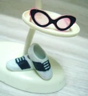 Vtg Barbie 80s 90s BOBBY SOX Tennis SHOES & CATEYE GLASSES fits FRANCIE Set #6