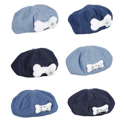 Girls Y2K Painter Hat Beret Subculture Hat Winter Warm for Walking Dog