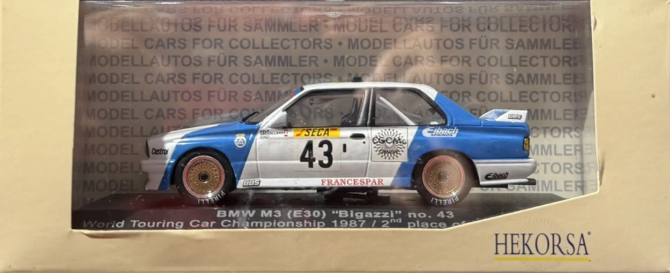HEKORSA IXO 1/43 HE027D BMW M3 E30 #43 24h Spa 1987 Grouillard Perez-Sala Vogt - Photo 1/4