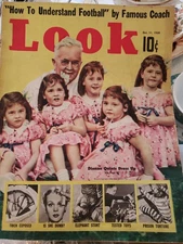 Look Magazine October 11 1938 Dionne Quints Bugs Baer Martha Raye Marie WIlson