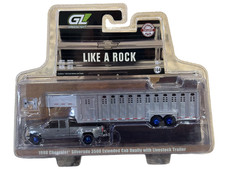 Greenlight Raw Chase 1998 Silverado Dually Gooseneck Trailer 164 51587-b