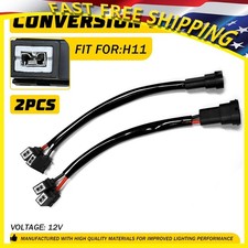 Two Harness Fog Light Bulb Adapter Socket Lamp Replace Conversion Wire H11 to H1