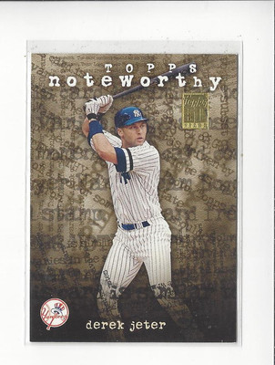 2001 Topps Noteworthy #TN2 Derek Jeter Yankees