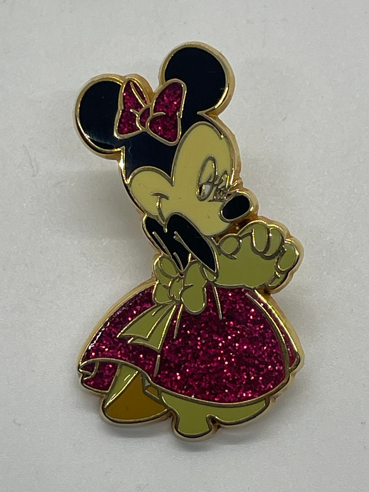 2007 Disneyland Paris Minnie Mouse Gala Glitter Ball Dress Pin