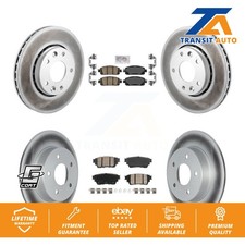 Front Rear Ceramic Pads And Coated Disc Brake Rotors Kit For Nissan Kicks