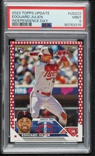 2023 Topps Update Independence Day 45/76 Edouard Julien #US222 PSA 9 MINT 06sz