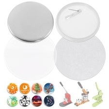 200 Sets of Button Parts Supplies 58mm / 2.28 in Approx. 2-1/4 inch for Rou...