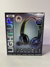 Sentry RGB Light-Up Gaming Headset with Boom Mic Wired Over-Ear Headphone 148