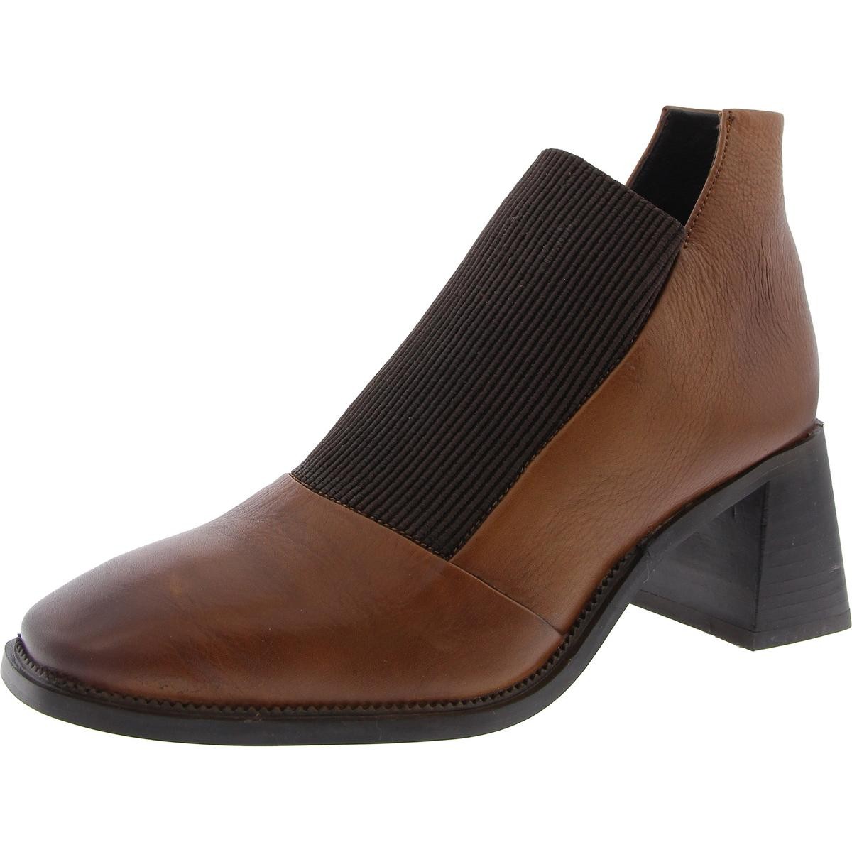 Фирменные женские ботинки челси коричневого цвета Journee Signature 7 Medium (B,M) BHFO 0549