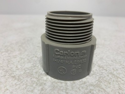 Carlon E943G Terminal Adapter 1-1/4'' PVC Male x Socket (lot of 4)