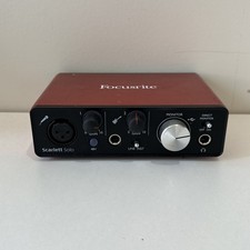 Focusrite Scarlett Solo 2nd Gen Pro Audio Equipment Red Used