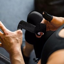 24 x EASY TEAR BLACK ADHESIVE ELASTICATED SPORTS INJURY WRAP TAPE - 5CM x 7M 0.29 per metre