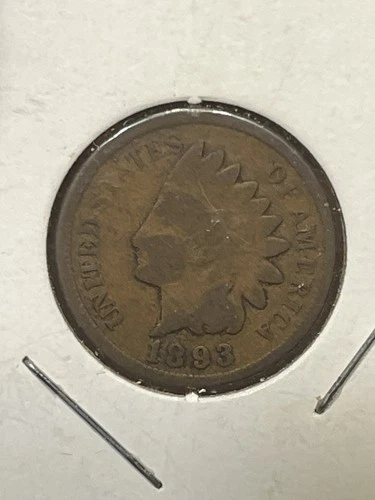 1893 Indian Head One Cent Penny. Very good condition. Minted Philadelphia, 🇺🇸