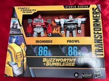 Transformers Buzzworthy Bumblebee Studio Series 86 Ironhide and Prowl Brand New
