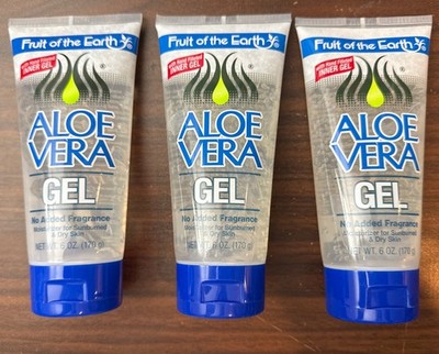 3 Pack Fruit Of The Earth Aloe Vera Gel, 6 oz