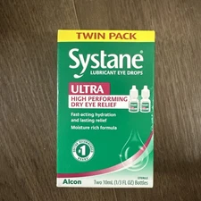 Systane Ultra High Performing Dry Eye Relief (Twin Pack of 1/3 fl oz bottles)
