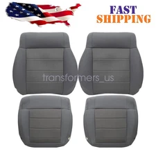 For Jeep Wrangler Sahara Rubicon 2008-2010 Driver & Passenger Seat Cover Gray