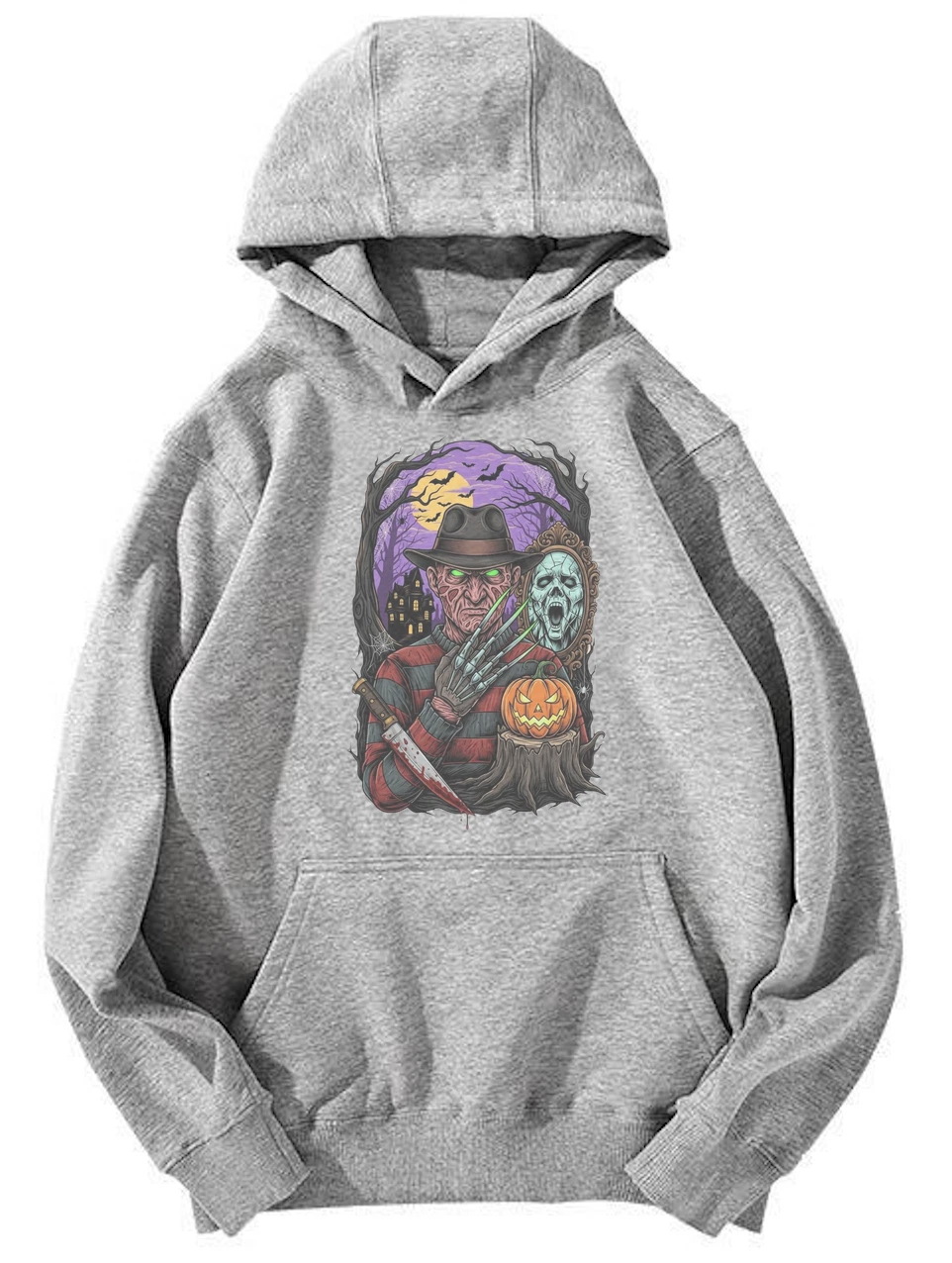 Unisex Freddy Krueger Halloween Graphic Hoodie