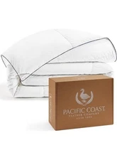 Goose Down Fiber Comforters King Size Duvet Insert, All Season White Comforte...