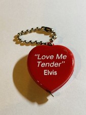 Elvis Presley Tape Measure Original Love Me Tender Heart Promo Unused NM US Ver
