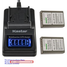 Kastar Battery LCD Quick Charger for Olympus BLN-1 Olympus OM-D E-M5 Mark II