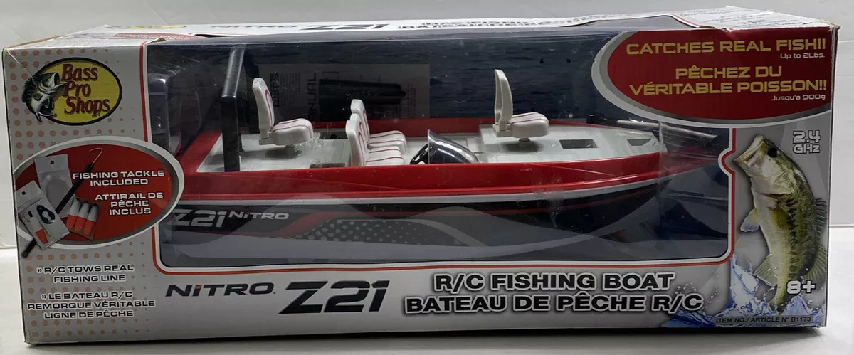 Bass Pro Shops Nitro Z21 Radio Control RC Fishing Boat *For Parts