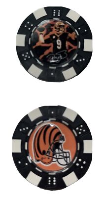 JOE BURROW _ CINCINNATI BENGALS FOOTBALL QB - POKER CHIP *SIGNED* COIN SOUVENIR