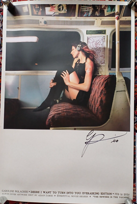 CAROLINE POLACHEK SIGNED /AUTOGRAPH EVERASKING POSTER LTD ,36 BY24