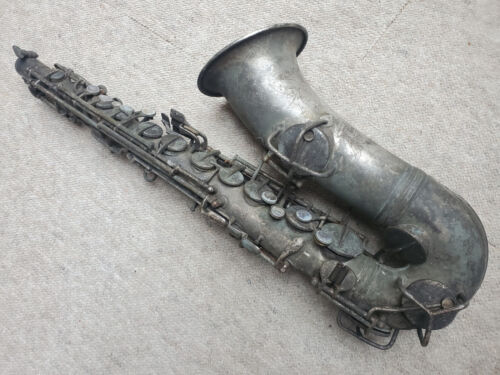 Extremely old & worn saxophone "Conn A 33570 II" C Melody or Alto? made 1915?