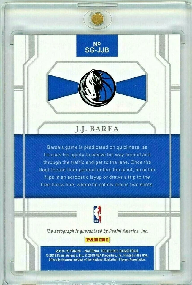 J.J. Barea | SP #35/99 Autograph 2018-19 Panini National Treasures Puerto Rico  - Image 3 of 3