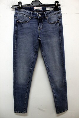 Guess Los Angeles Jeans Größe 25 / 39 Damen Hose Blau Pants Pant Logo Woman