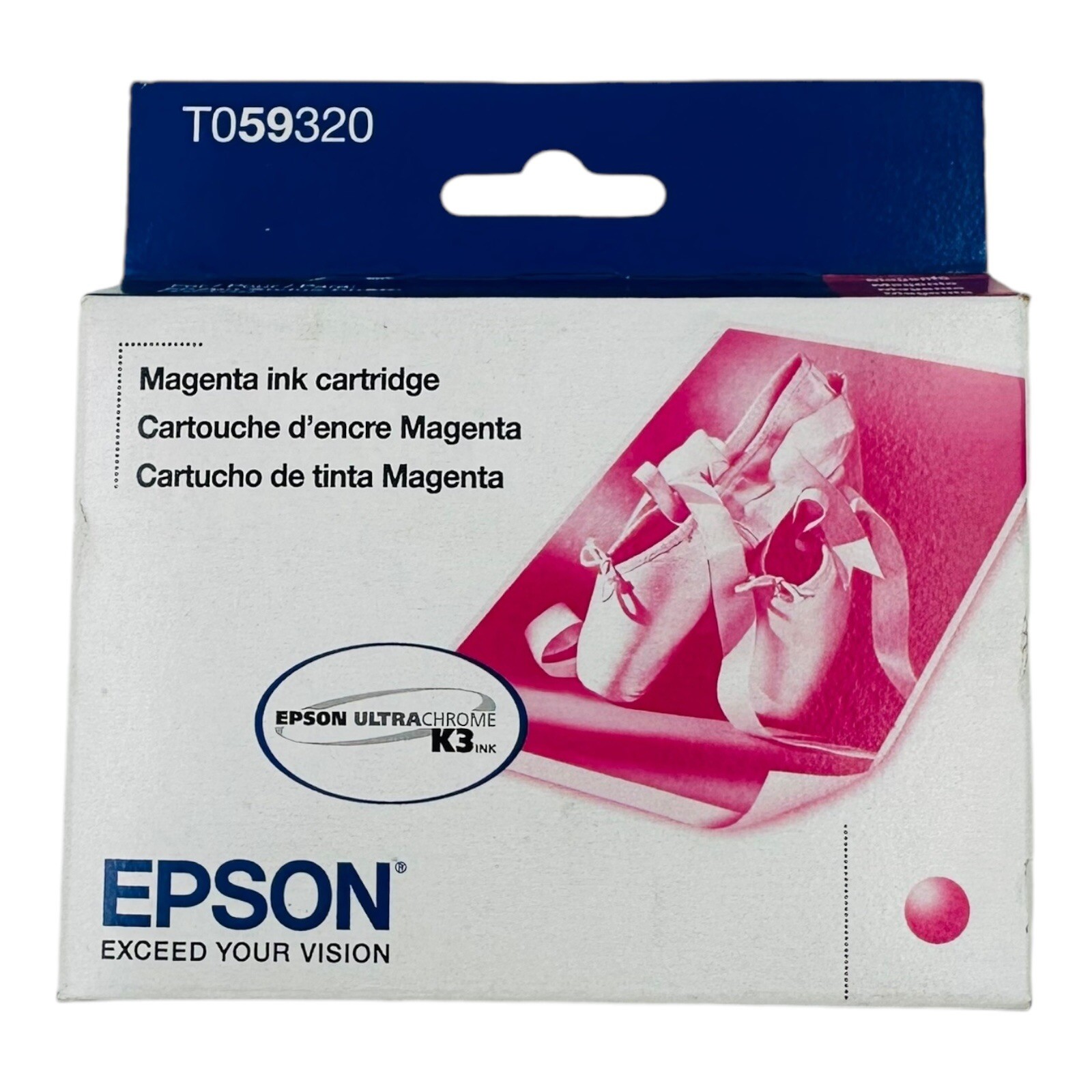 Genuine Epson T059320 Magenta Ink Cartridge Exp.2023-Sealed Box