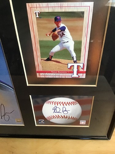 Autógrafo NOLAN RYAN Foto enmarcada MLB Autenticada Automática / 5000 Guardabosques Firmados - Imagen 3 de 4
