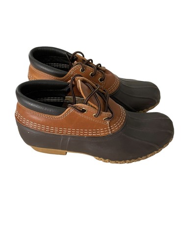 L.L. Bean Maine Hunting Shoe Mens 11 N Vtg Tan Brown Rubber Duck Boots USA Vintage LL Bean Maine Hunting Shoes Mens 8N GM MADE IN USA  main image 4