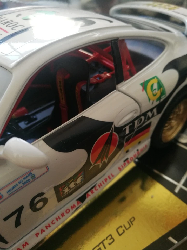 porsche gt3 cup maroc 2006 sc 1:18 Burago gold edtion nuova - Immagine 3 di 4