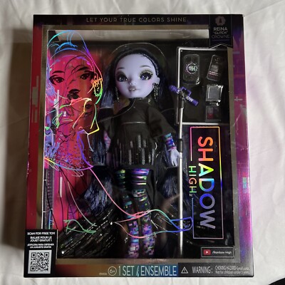 Rainbow High Shadow High Reina Glitch Crowne 2022 purple fashion doll