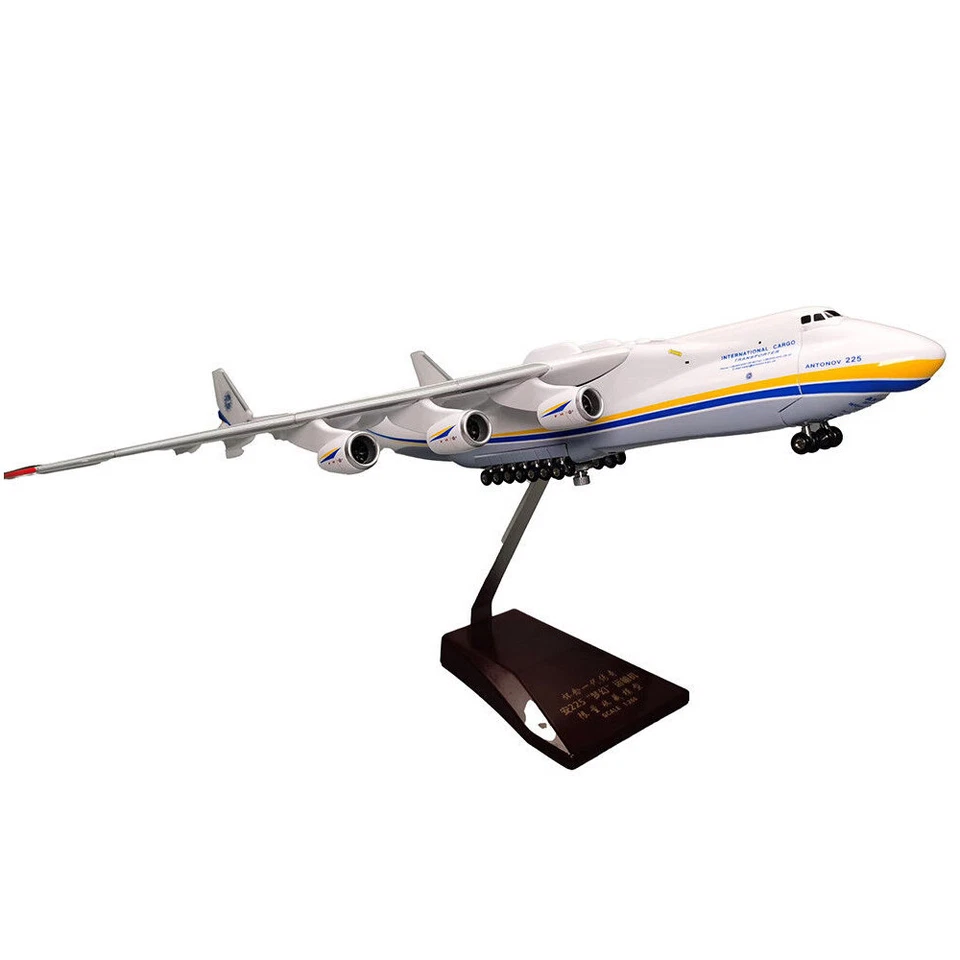 Modelo de avión transportador estratégico Ucrania An-225 de 17,5 pulgadas decoración del hogar Foto 3 de 4
