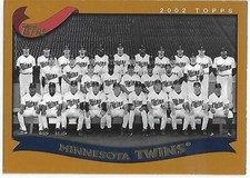 2002 Topps Baseball Team Picture Minnesota Twins