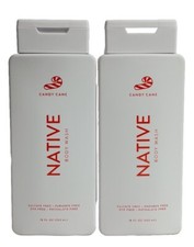 2x Native Body Wash Candy Cane Limited Edition 18 Oz Sulfate-Free Paraben-Free