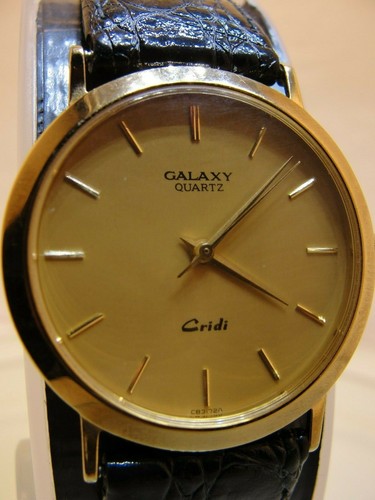 MEN GALAXY QUARTZ WATCH, CONDITION IS 