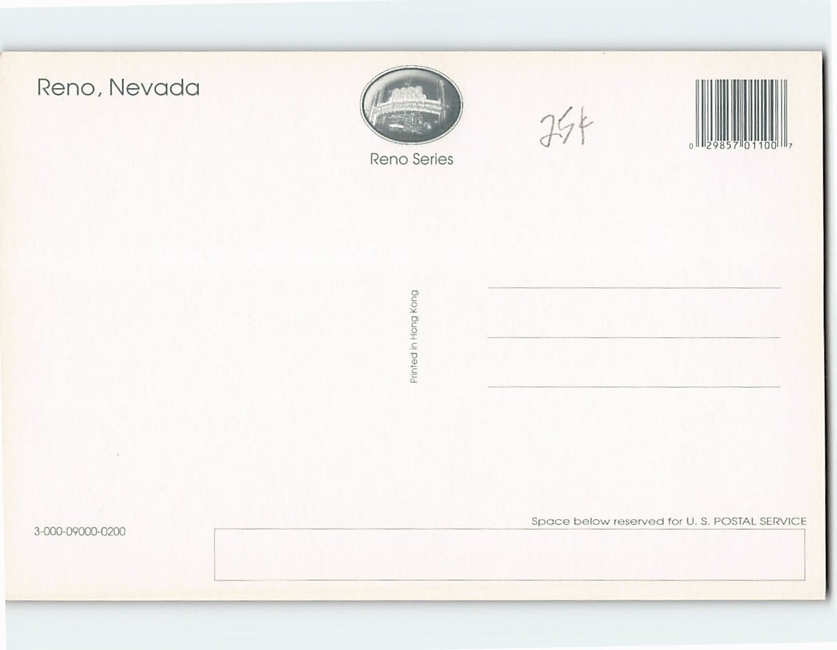 Postcard Aerial View Reno Nevada USA