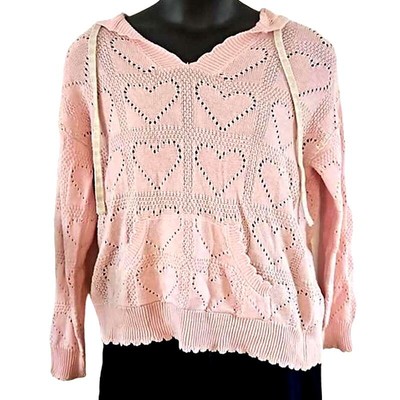 American Rag Heart Stitch Oversize Hoodie In Pale Lilac Size Small