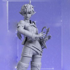 Alisaie Leveilleur 1/6 32cm 3D print figure Model Kit Unpainted Unassembled GK