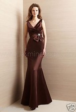 JASMINE BELSOIE B2 L144066 249 ESPRESSO BROWN FORMAL DRESS FIT  FLARE 10 NEW