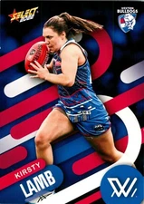 2022 WESTERN BULLDOGS AFLW Card KIRSTY LAMB Footy Stars