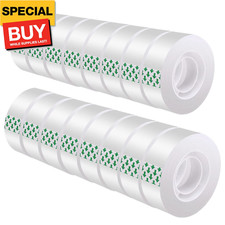 Clear Tape 16 Rolls - Transparent Gift Wrapping Tape Refills, Premium Adhesive f