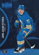2021-22 Metal Universe Blue #186 - John-Jason Peterka - Rookie RC - Sabres