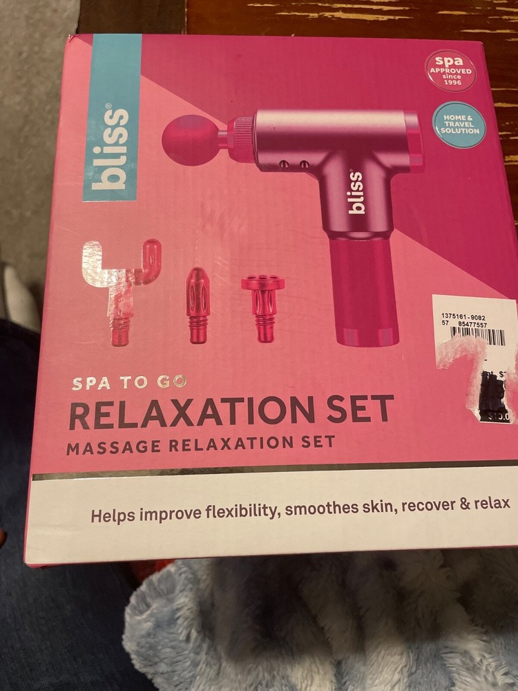 NEW IN BOX Bliss Spa To Go Portable Massage Gun Deep Muscle massager