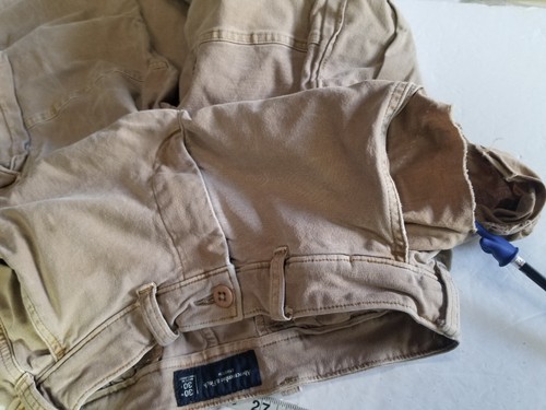 Abercrombie & Fitch Men 30R Tan Khaki Paratrooper Cargo Y2K Hiking Pants See Pic - Picture 7 of 10