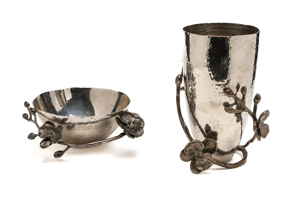 Juego de cuenco y vaso Michael Aram Black Orchid Nut Foto 2 de 4